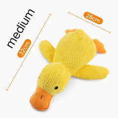 Plush Yellow Duck Dog Toy: Soft, Safe, & Cutely Durable – Let Your Fur Baby Snuggle & Play for Hours!