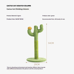 Sisal Cactus Cat Tree - Non-Toxic, Decor-Friendly | Durable Scratching Post