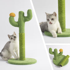 Sisal Cactus Cat Tree - Non-Toxic, Decor-Friendly | Durable Scratching Post