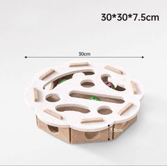 Kitty Puzzle Maze: Stimulating, Durable & Treat-Dispensing – Keep Your Feline Friend Entertained for Hours!