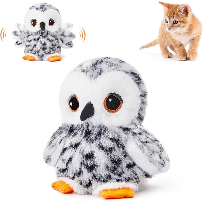 Electric Realistic Bird Toy - Interactive & Motion-Activated for Cats!