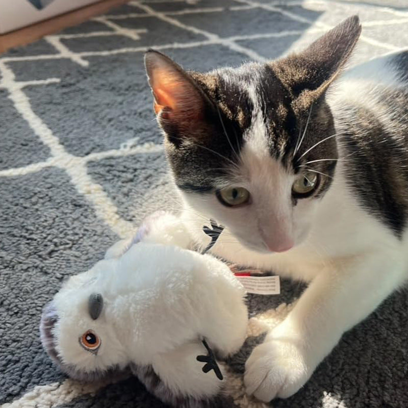 Electric Realistic Bird Toy - Interactive & Motion-Activated for Cats!