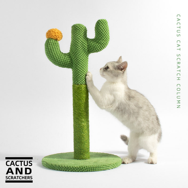 Sisal Cactus Cat Tree - Non-Toxic, Decor-Friendly | Durable Scratching Post
