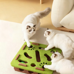 Kitty Puzzle Maze: Stimulating, Durable & Treat-Dispensing – Keep Your Feline Friend Entertained for Hours!